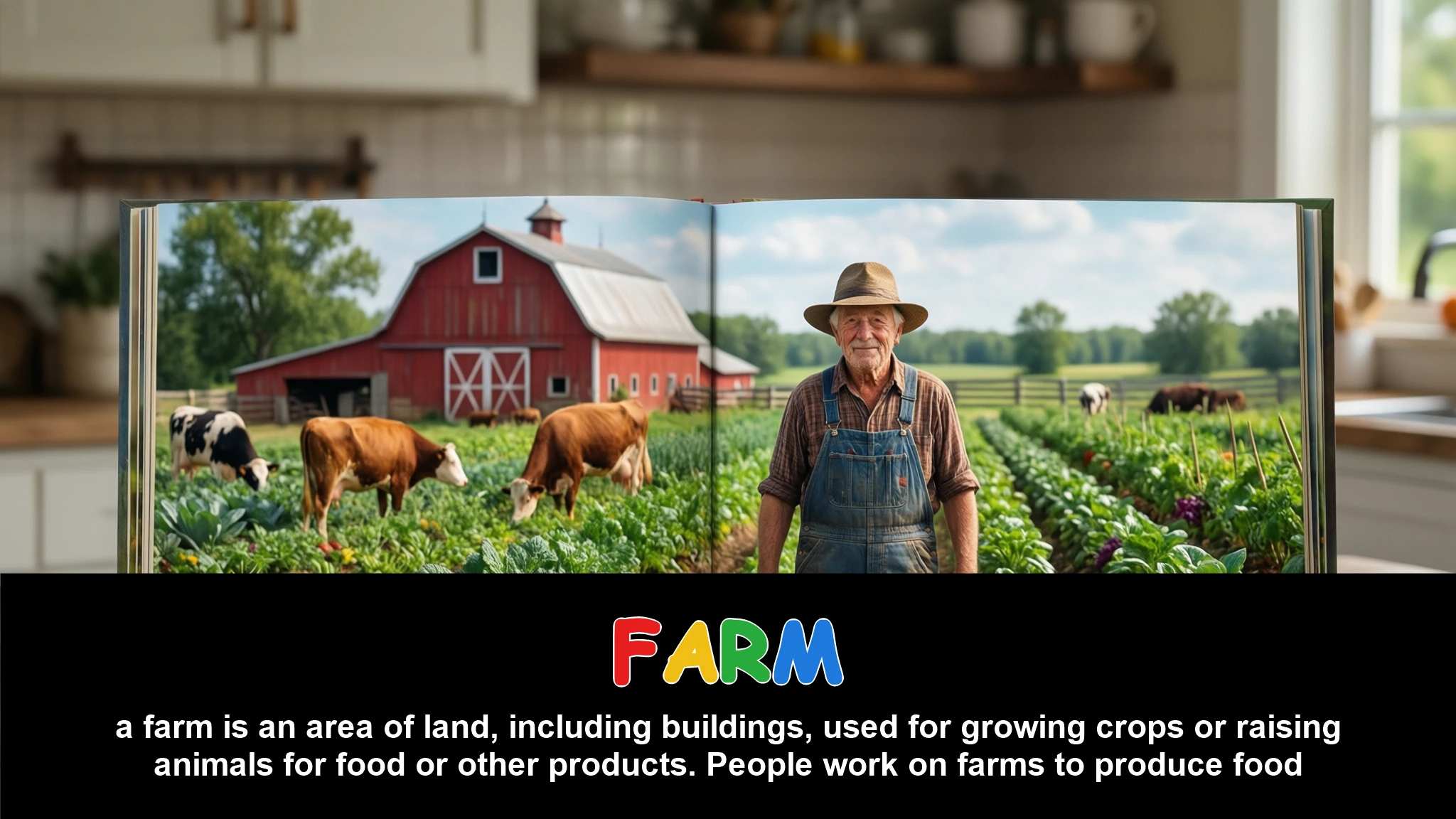 English Illustration for farm